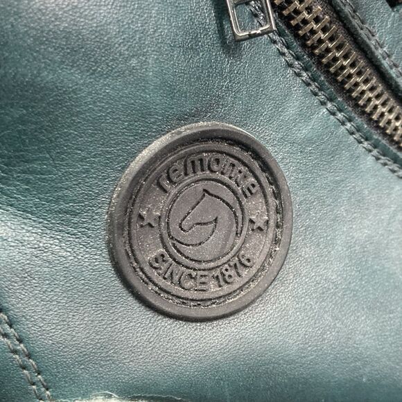 Remonte Chukka Booties Women's Sz 9.5 (EU 41) Teal Blue Leather 161042646 - Picture 5 of 9